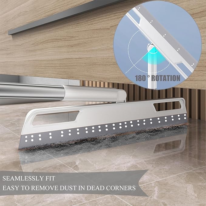Multifunction Magic Broom, Extended Indoor Detachable,3-in-1 Sweeper Removing Dust Liquid Hair, Adjustable Floor Squeegee,Magic Broom as seen on tv（Gray） ﻿