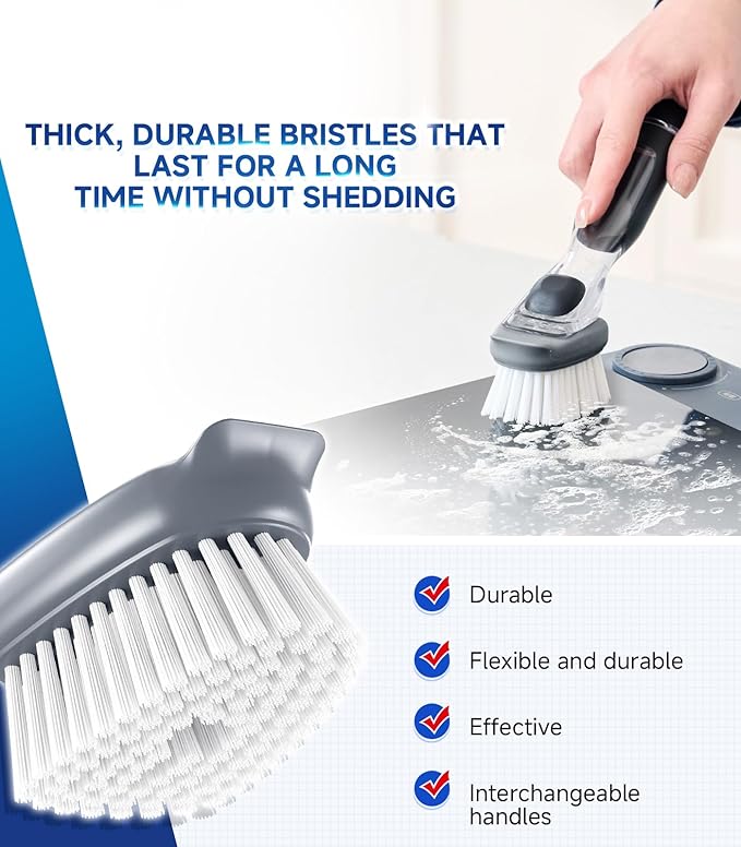Dish Brush Replacement for OXO | Refill Head for OXO Dish Brush | Kitchen Dish Brush Replacement Head, Dish Scrub Brush Kitchen Gadgets Scrubbers