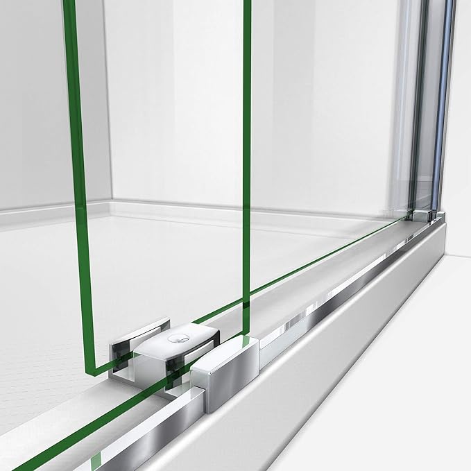 DreamLine Sapphire 44-48 in. W x 76 in. H Semi-Frameless Bypass Shower Door in Chrome, SHDR-6348762-01