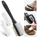 XANGNIER Shoes Cleaning Brush Kit for Birkenstock, 3PCS Suede & Nubuck Care Set with 2-in-1 Shoe Cleaning Brush & Eraser for Birkenstock Sandals,Clogs,Leather Footbeds & More,Ultimate Maintenance Tool