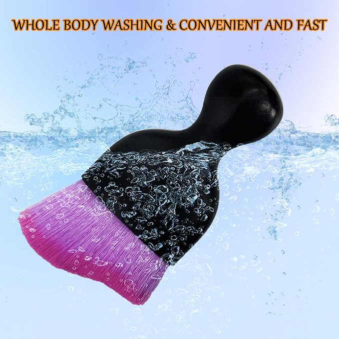 Car Interior Detailing Brush, Ultra Soft Non-Scratch Dust Brush, Car Interior Cleaning Tool for Cleaning Panels, Air Vent, Leather (Purple)