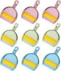 9pcs mini Broom and Dustpan Set Small Broom and Dustpan Set with Handle Portable Desktop Sweep Tools mini dustpans and Brush Sets for Car Interior,Cleaning Tools,Sofa3 Colors