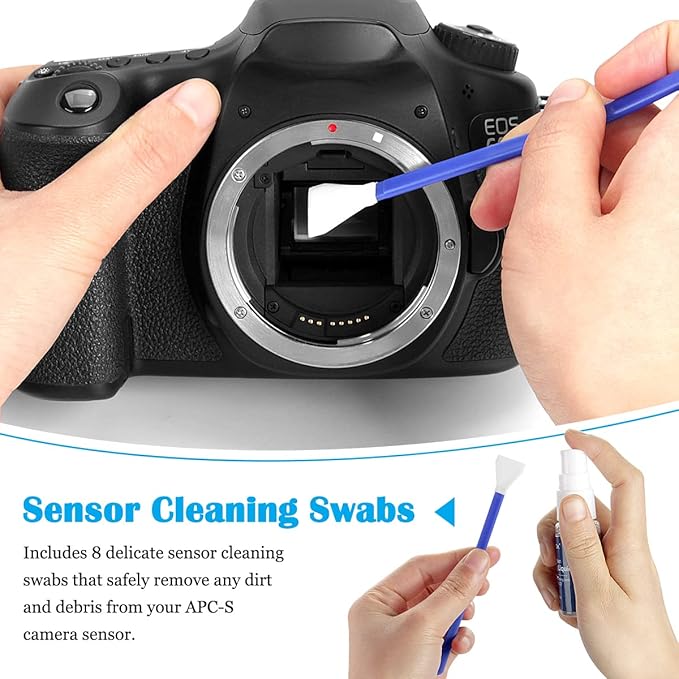 ARVOK Professional Camera Cleaning Kit(32 pcs), Including Air Blower/Cleaning Pen/Cleaning Spray/Cleaning Cloth/Lens Brush, Lens Cleaning Kit for DSLR Cameras Compatible with Canon, Nikon, Sony