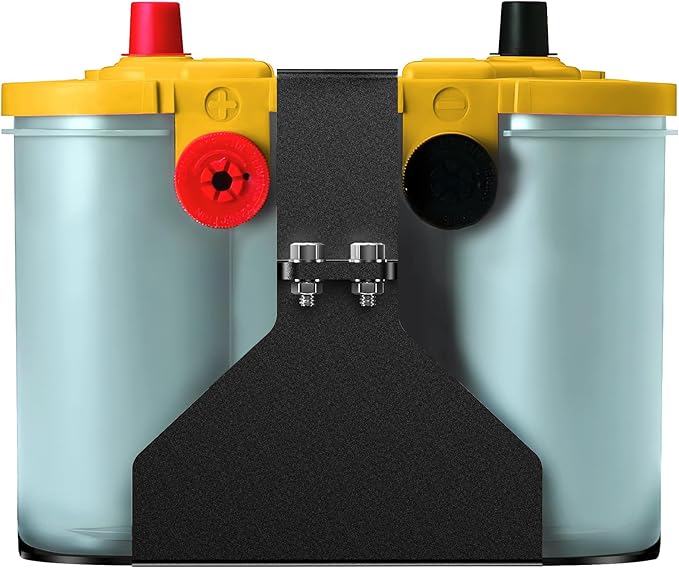 Battery Box Tray Truck Battery Tray Battery Holder Battery Mount Bracket for Optima Group 34/78 Batteries Multi-functional Storage Tray Mounted Warehouse/Kitchen Storage Rack