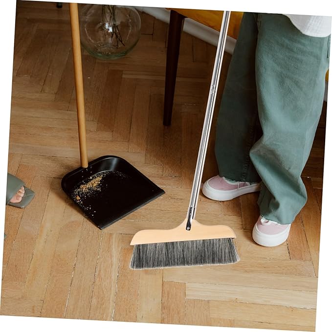 Broom Long Handle Soft Bristle Sweeper Indoor Floor Brush Hair Broom for Kitchen and Home