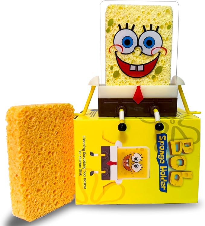Sponge Holder, Kitchen Cute Sink Draining, Sponge Holder Cartoon Cleaning