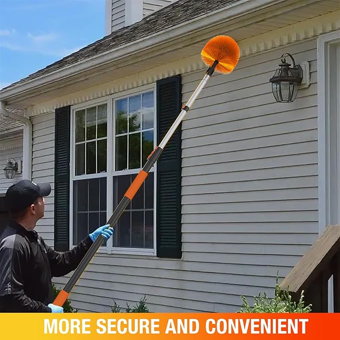 Cobweb Duster, Spider Web Brush for Cleaning, Professional Ceiling and Corner Dusters for Outdoor Indoor Use
