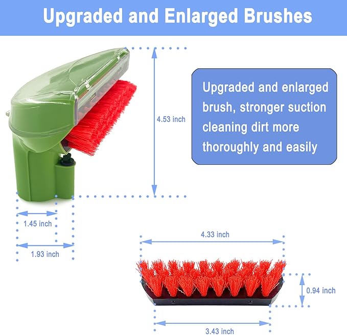 Upgraded 1400B Little Green 5.3" Detachable Tough Stain Brush Tool Replacement for Bissell Little-Green Upright &Portable Carpet Cleaners for 1400B 4075 3860 1425 2458 3194 3353 Series,1+3 Brush,Green