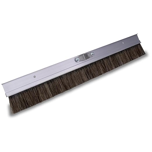 MARSHALLTOWN Aluminum Backed Concrete Broom for Finishing, Horsehair Fibers, 60 Inch, Made in The USA, 429HH