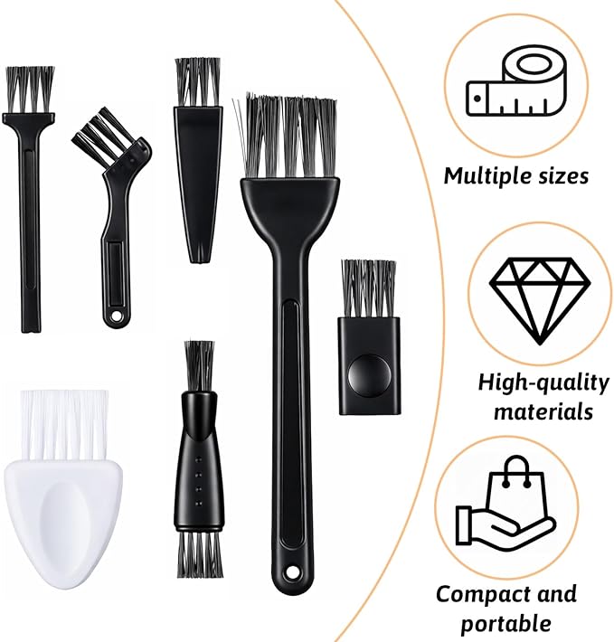 10PCS Electric Razor Brush, Shaver Cleaning Brush, Multifunctional Household Appliance Cleaner Kit for Shaver, Blender, Coffee Maker, Keyboard, Car