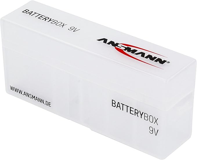 ANSMANN Battery Case for 6x 9V Rechargeable Batteries - Batterybox Storage Case for Transport & Protection (1-Pack)