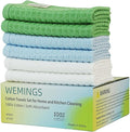 Cotton Dishcloths Set for Home and Kitchen Cleaning- 12x12 Inches Pack of 6- Dish Cloths,Dish Towels,Dish Rags - with Hanging Loop - 100% Cotton,Soft,Absorbent (Mix Color, 6)