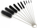 Eboot 10 Pcs 8.2 Inch Tube Cleaning Brushes Nylon Cleaner Brush Long Sink Drain Pipe Cleaning Brushes 10 Different Diameters for Bottle Straw Tumbler Home Sink Plumbing