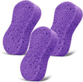 3PCS Car Wash Sponge, Heavy Duty Car Sponges for Washing, Car Accessories Large Sponges for Cleaning, Automotive Cleaning Supplies, Eco Friendly Sponge (7.68 x 3.74 x 1.38 Inch), Purple