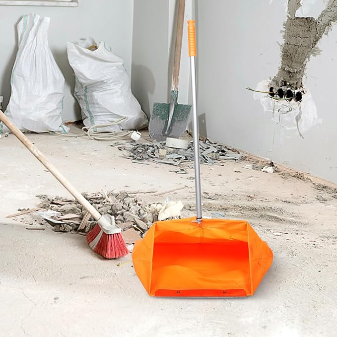Windproof Trash Grabber with Clamp and Dustpan 33.07X20.07X12.20In Outdoor Indoor Garbage Pickup Tool with Durable Dustpan for Efficient Waste Collection