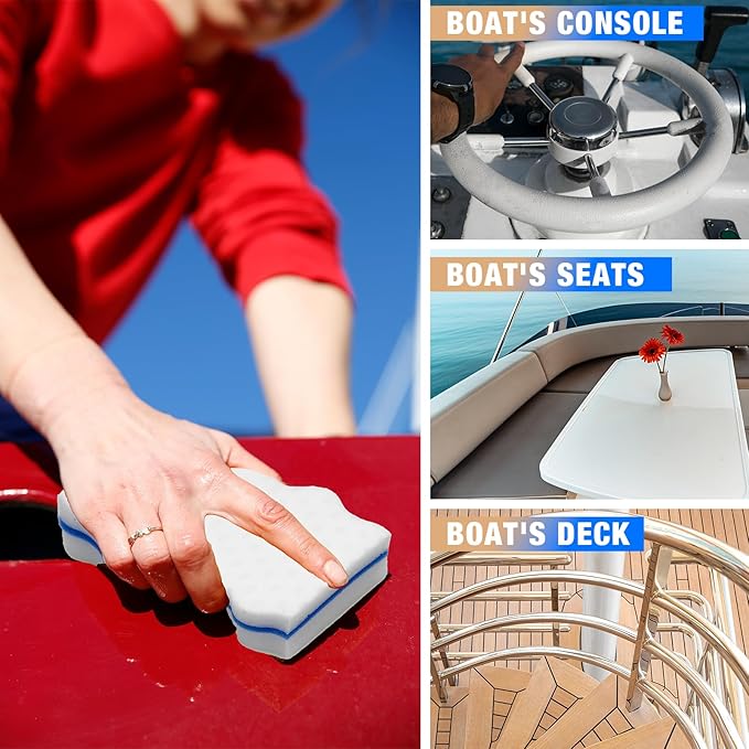 Boat Scuff Erasers Boat Cleaner Boat Sponge for Cleaning Streak Deck Marks Magic Boating Accessories Wave Styles