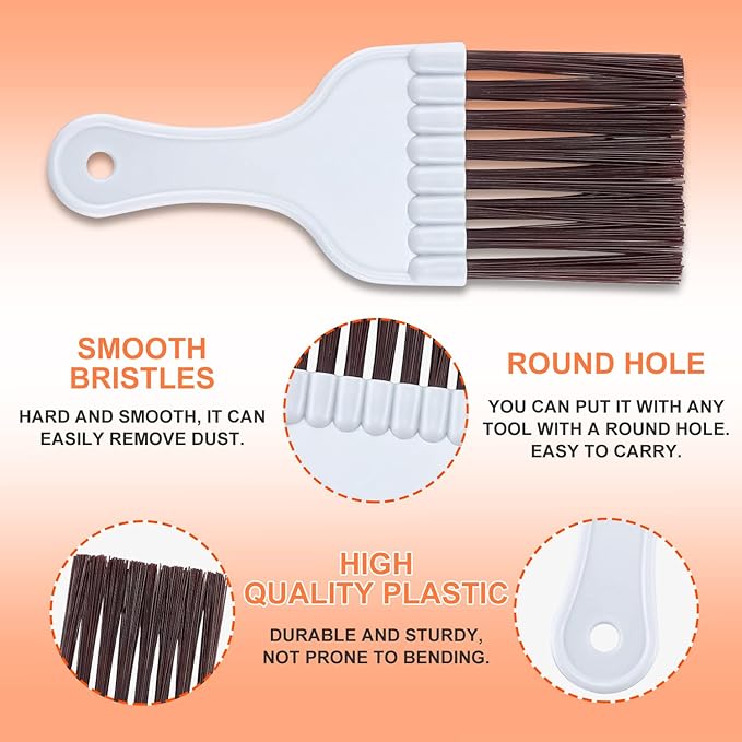 【Upgraded】 Air Conditioner Condenser Fin Comb Set Include FCR6 Fin Comb and Condenser Fin Comb Brush Repair Tool for Condenser Coil by Cenipar