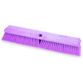 SPARTA 41890EC68 Omni Sweep Plastic Push Broom Head, Heavy Duty, Industrial Broom with Color Code System for Outdoor, Indoor, Concrete, Patio, Kitchen, Bathroom, 18 Inches, Purple, (Pack of 12)