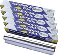5-Pack Heavy Duty Grilling Aluminum Foil ， Baking Foil Paper, Sheets for Food Tinfoil Roll,High-Temperature Resistant for Home Cooking,Hair Foils(Extra heavy-30CM*20M*20um)