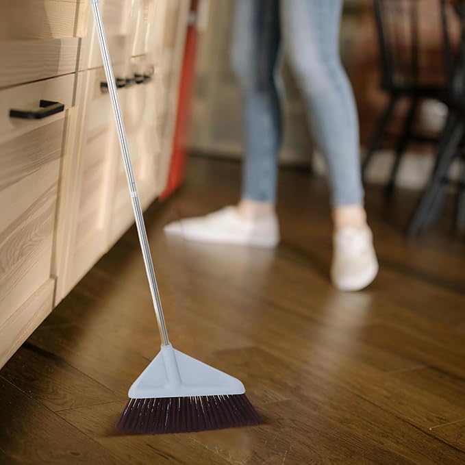 Nobend Soft Bristle Cleaning Broom for Floors Gentle Surfaces Heavy-Duty Housekeeping Tool for Indoor Outdoor Use Garage Patio Office Kitchen