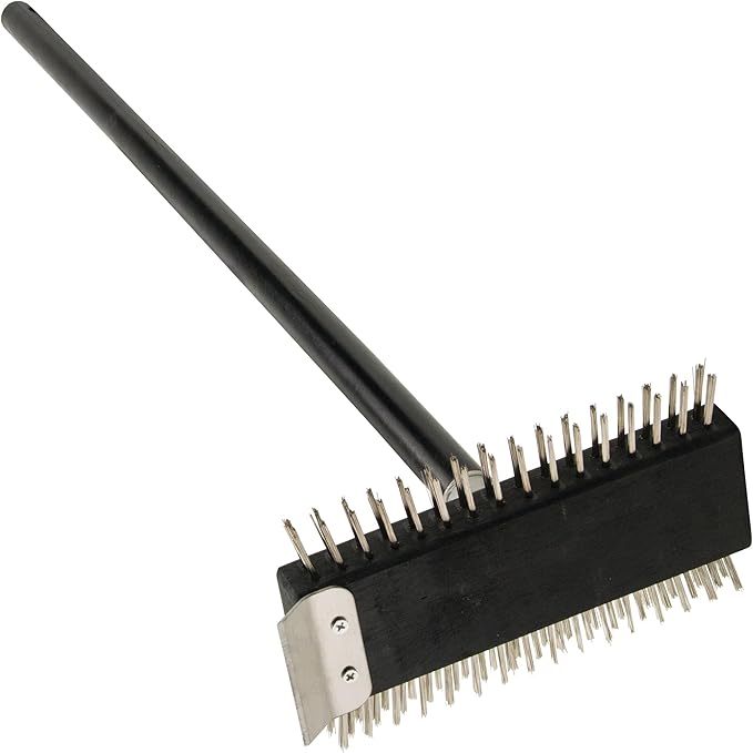 Winco Stainless Steel Wire Brush with Bristle, 30-Inch