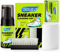 X-SMILE Sneaker Cleaning Kit, Foam Cleaner for White Shoes, PU & Synthetic, Canvas, Mesh & Rubber, Brush, Towel & Wipe 100ml