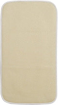 iDesign iDry Mini Absorbent Kitchen Countertop Dish Drying Mat - Wheat/Ivory