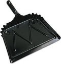 Boardwalk 04212 Metal Dust Pan 12" Wide 2" Handle Black 12/Carton
