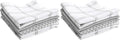 T-Fal Premium Waffle Dish Cloths: Highly Absorbent,Super Soft Long Lasting - 100% Cotton,12"x13" Flat Waffle Dish Towel for Cleaning & Drying Dishes,Grey,(Pack of 8)