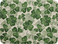 St Patrick's Day Dish Drying Mat for Kitchen Counter 18x24 Saint Patricks Clover Shamrock Green Print Absorbent Reversible Microfiber Drying Mats Kitchen Countertop Protector Dishes Drainer Rack Pad