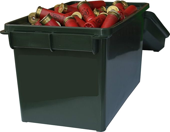 MTM AC50C Ammo Can, 50 Caliber, Field Boxes, Lockable Storage Box with Handle, Water and Dust Resistant, Secures Hunting Gear, Supplies, and Bullets, Stackable, USA Made