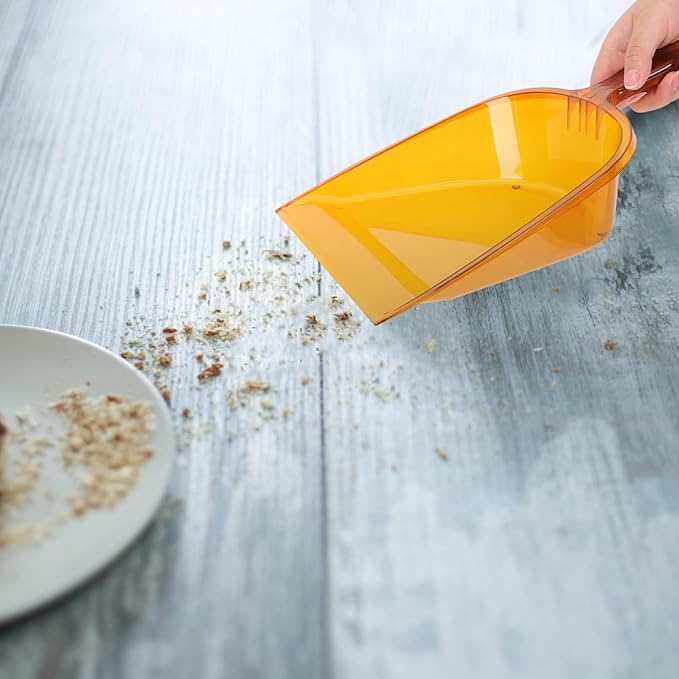 Handheld Garbage Dustpan Handle Heavy-Duty Plastic Cleaning Tool for Home and Office Lightweight Compact Dustpan for Easy Household Cleanup