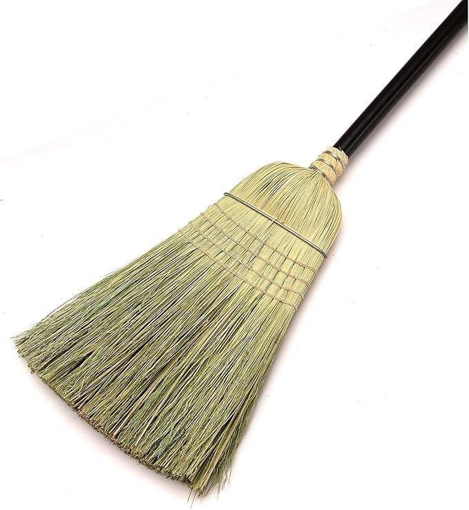 Laitner Brush 469 Warehouse Corn Broom with Wire Band, 54-Inch Height