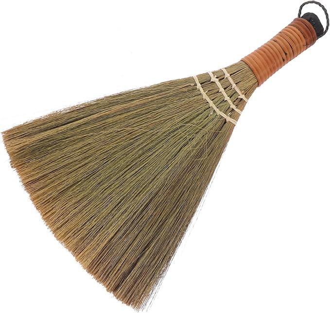 Cabilock Soft Bristle Broom Short Handle Handheld Cleaning Tool for Hardwood Floors Dust and PET Hair Removal Lightweight Design for Home and Office Cleaning