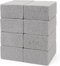 Non Scratch BBQ Grill Stone Cleaning Block Griddle Brick Oven Stone Scrubber Blackstone Cleaner, 8 Pack GrayMagic Stone for Removing Stains，Cleaning Flat Top Cookers，Toilet，Pool，Exfoliation Dead Skin