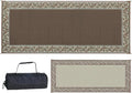 Stylish Camping RC7 Brown/Beige 8' x 20' Classical Mat, 1 Pack