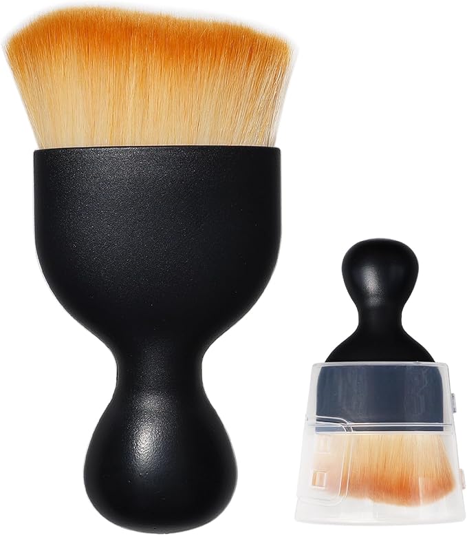 2 Pack Car Interior Detailing Soft Brush, Curved Design Dirt Dust Clean Brushes, Dust Collectors, Car Cleaning Brush with Cover