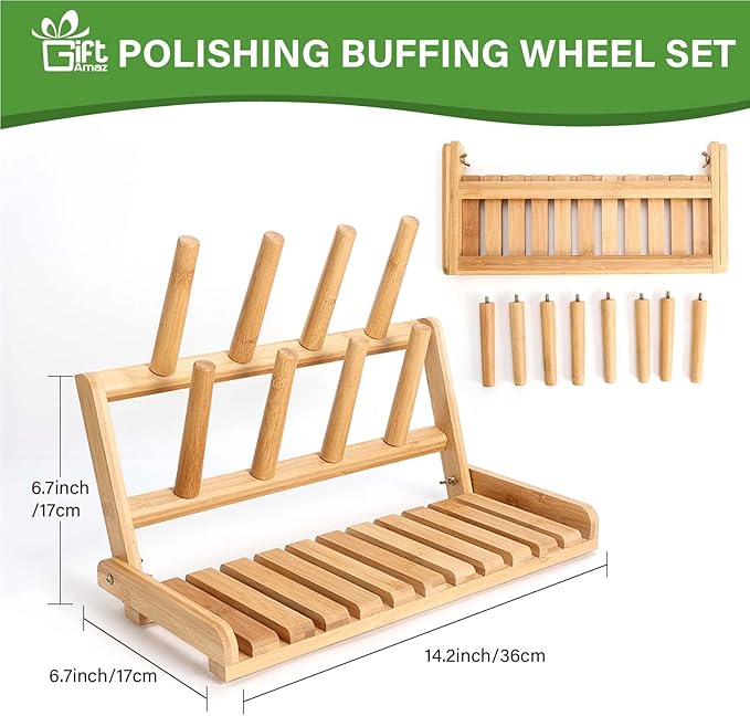 Bamboo Baby Bottle Drying Rack, Space Saving Countertop Bottle Holder Portable Dryer Rack Organizer for Baby Bottles, Cups, Pacifiers and Accessories, Birthday Box for Women Mother Mom