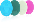 4 Pack INNERNEED Silicone Face Scrubber for Deep Cleansing and Exfoliation – Soft Facial Cleansing Brush, Gentle for All Skin Types, Blackhead Remover, Portable