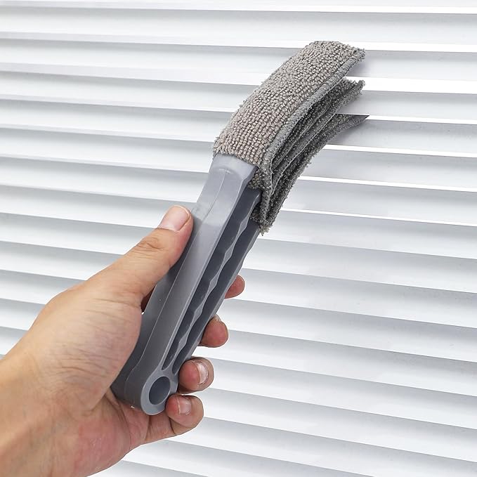 6 Pack Blind Duster Head Replacement Window Blind Cleaner Refill Microfiber Sleeves for Window Blinds Cleaner Duster Brush Blinds Cleaning Tool Air Conditioner Vent Cordless Shade Shutters