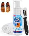 Suede Shoe Cleaner, 6.76 fl oz Suede and Nubuck Cleaning Kit with Brush & Towel, Removes Dirt & Stains for Shoes