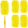 Reusable Duster Refill Compatible with Swiffer, Washable 360 Heavy Duty Duster Refills, Microfiber Dusters Refills for Swiffer Extended Duster, 4 Pack (Handle is Not Included)