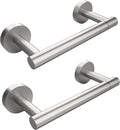 Brushed 2 Pack Toilet Paper Holder SUS304 Stainless Steel Double Post Pivoting Toilet Paper Roll Holder Wall Mounted Toilet Tissue Holder for Commercial Bathroom RV