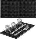 2 Pack Bar Mat, 6" x 12" Bar Mats for Countertop, Non Slip Spill Proof Service Mat, Rubber Dish Drying Mat for Coffee Bar, Bartending, Home Kitchen & Restaurant