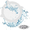 VIVIDLY 200 Pack Disposable Shower Drain Cover Hair Catcher Shower Drain Mesh Stickers, Bathroom, Bathtub, Kitchen, Sink, for Human and pet Hair (200)