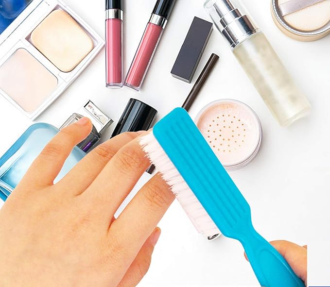 6 Pack Handle Grip Nail Cleaning Brush, Fingernail Brush Cleaner Scrub Brush Kit for Toes Shower and Women & Men & Pets (Color a)