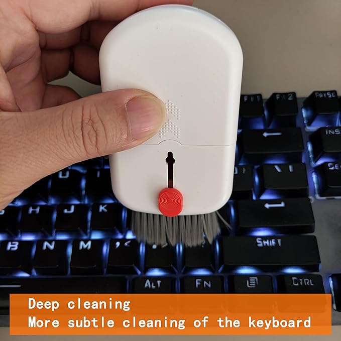 Keyboard Cleaning Kit, Screen Cleaning Brush Tool, Multi-Function PC for Mechanical Keyboard, Laptop, Computer Monitor, Phone Screen,Earbuds and Charging Case