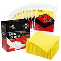 S&F STEAD & FAST Tack Cloth, 12-Pc, Heavy Duty High Density 28×24 Mesh, Tack Cloths for Removing Dust from Woodworking, Tighter Weave Large Tac Cloths 18" x 36", Wax and Silicone Free Tac Rags