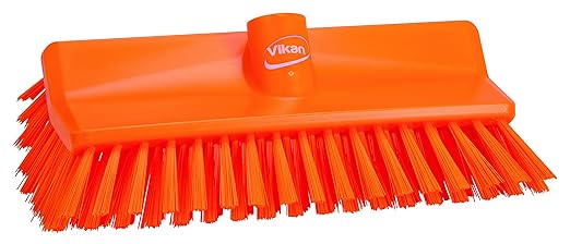 Vikan 70477 Brush,High-Low,Medium,10",PP/PBT,Orange
