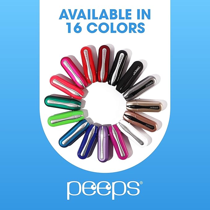 CarbonKlean Peeps Glasses Cleaner - for Eyeglasses, Reading Glasses, and More - Lens Cleaner with Carbon Microfiber Tech-Soft Touch Blue-1 Count (Pack of 1)